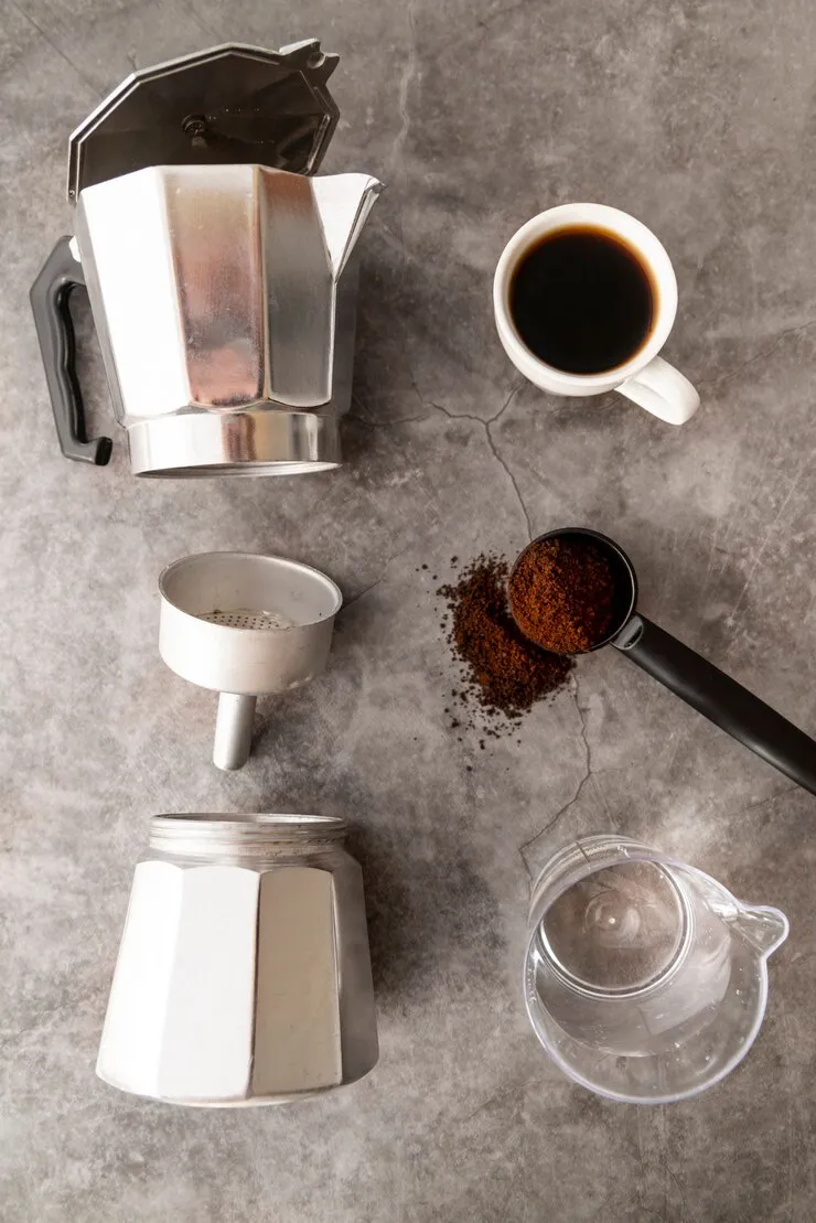 Top View Coffee Making Utensils 23 2148254944